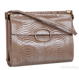 Roger Vivier Greyish Brown Python Shoulder Bag