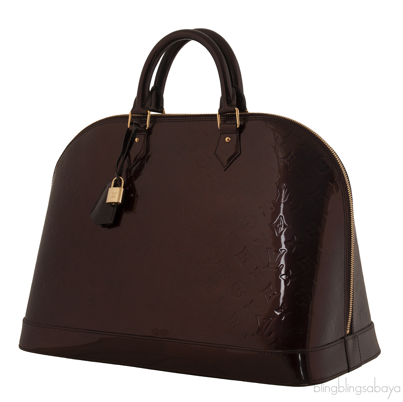 Louis Vuitton Alma Amarante Monogram Vernis XL Bag