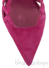 Wanga Pink Suede Heart Pump