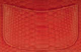Classic Coral Python Mini Flap Bag
