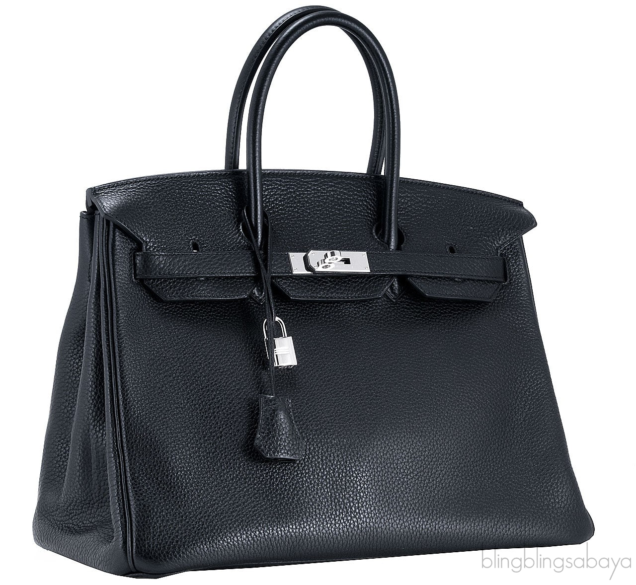 Birkin 35 Black Taurillon Clem PHW