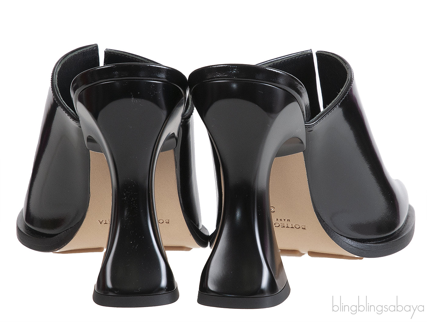 Bottega Veneta Leather Cha-Cha Heeled 100 Mules