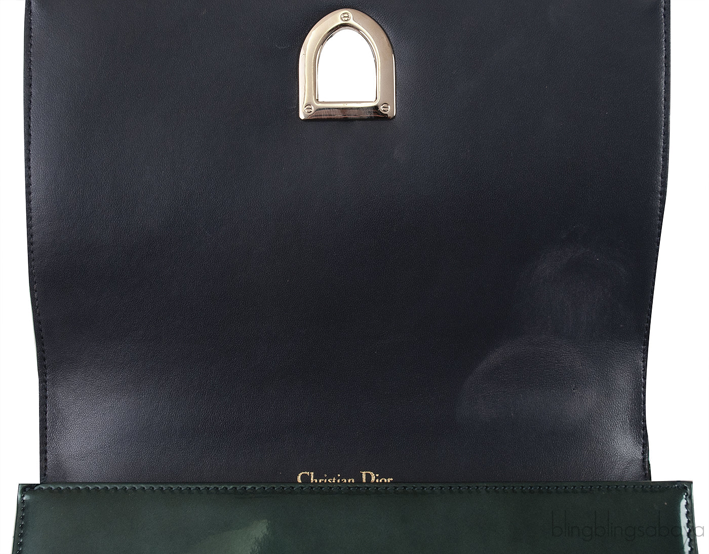 CHRISTIAN DIOR Diorama Emerald Green Flap Shoulder Bag