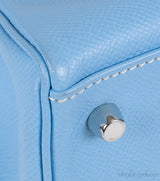 Hermès Kelly 28 Retourne Blue Celeste Mykonos Candy Epsom PHW