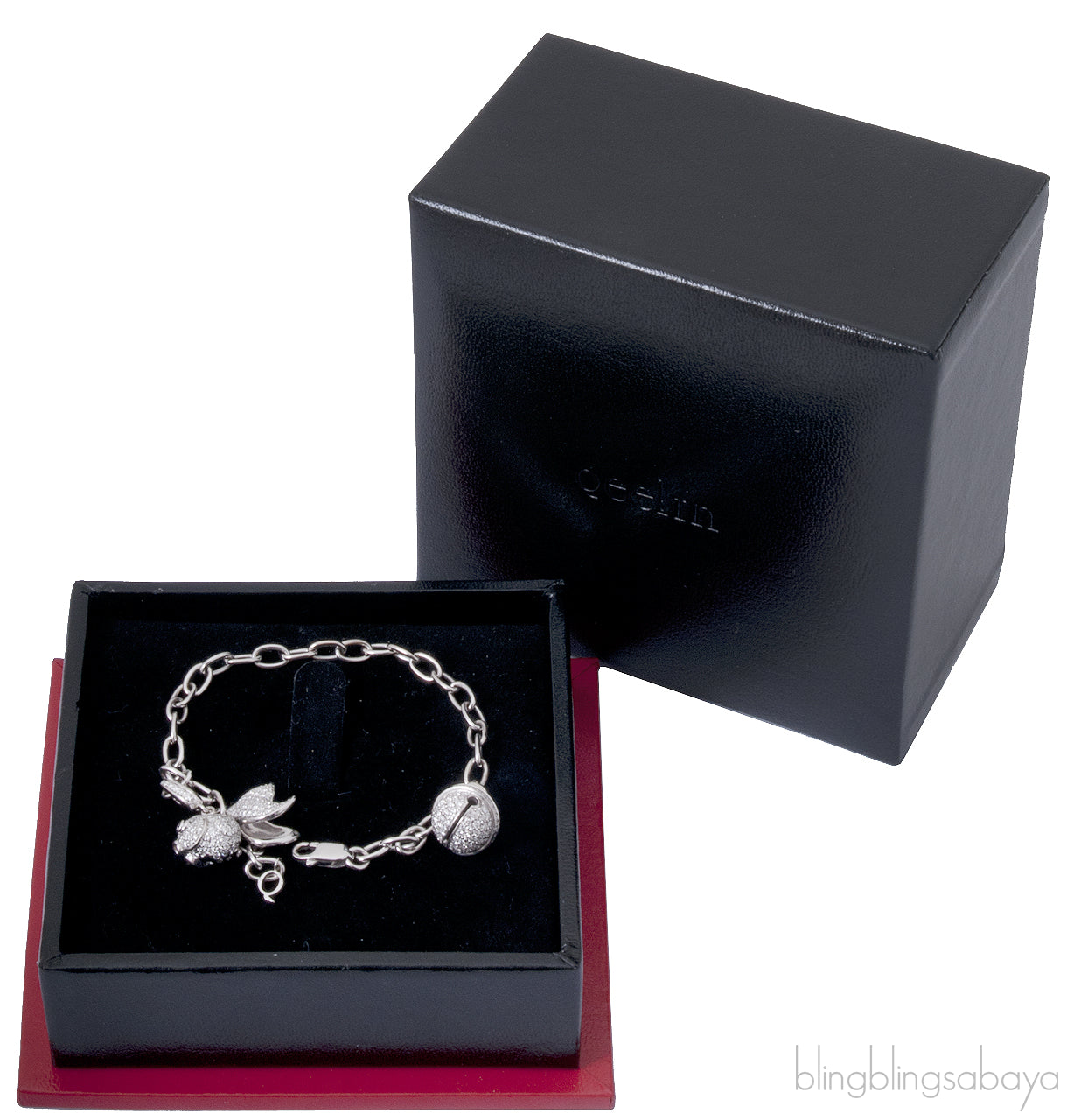 Bell & Fish Motif Diamond WG Bracelet
