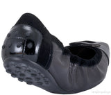 Tod\'s Black Loafer Elastic Ballet Flat