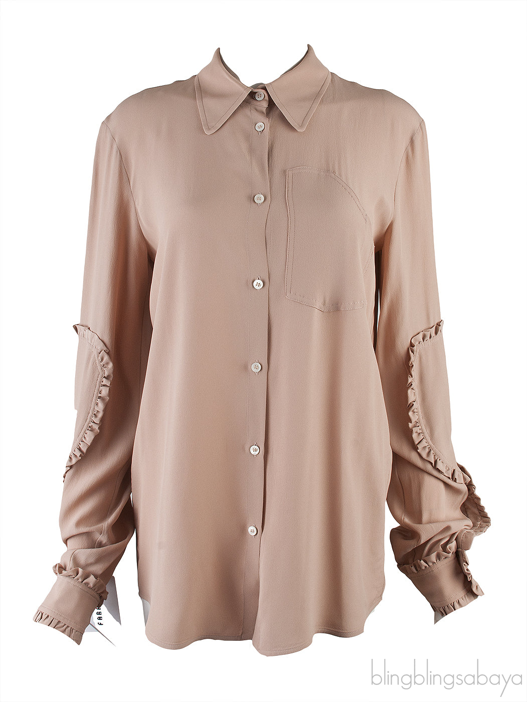 Donna Nude Long Sleeve Shirt