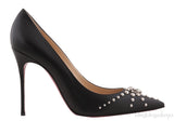 Black Knock Studs Pointed Heels