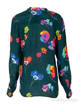 Dark Green Floral Print Shirt
