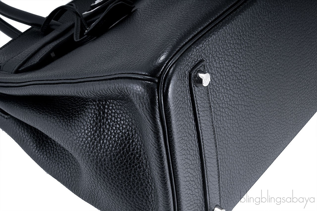 Birkin 35 Black Taurillon Clem PHW
