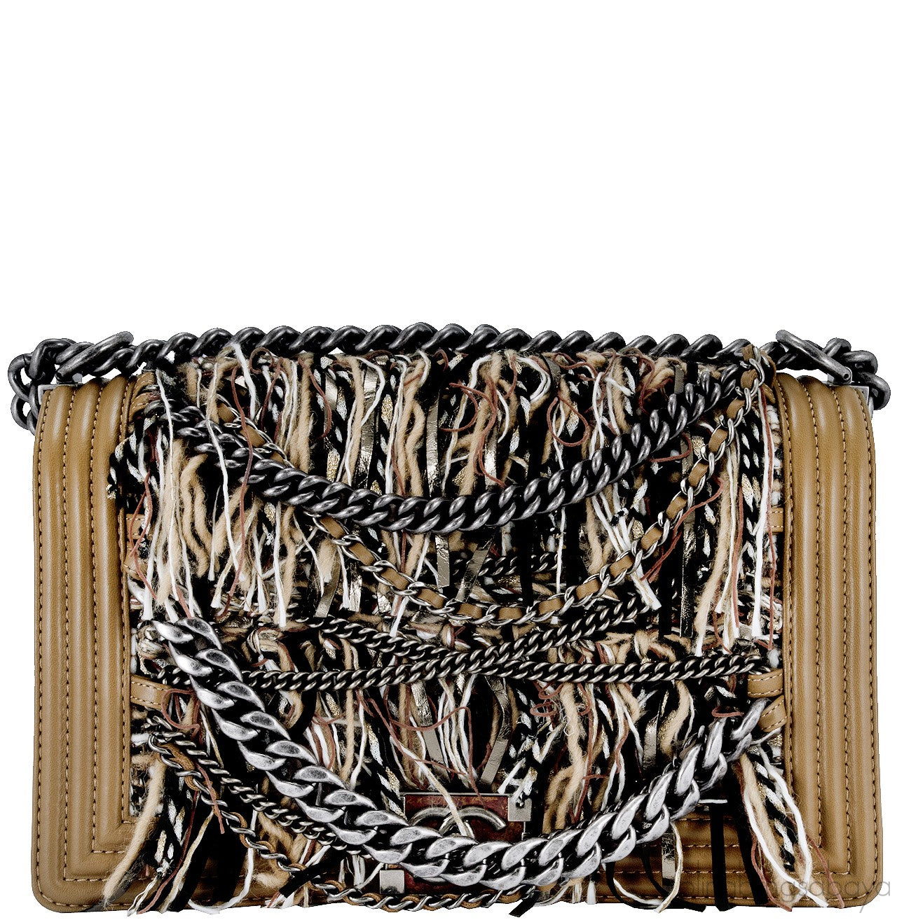 Le Boy Fringe & Chains Flap Bag