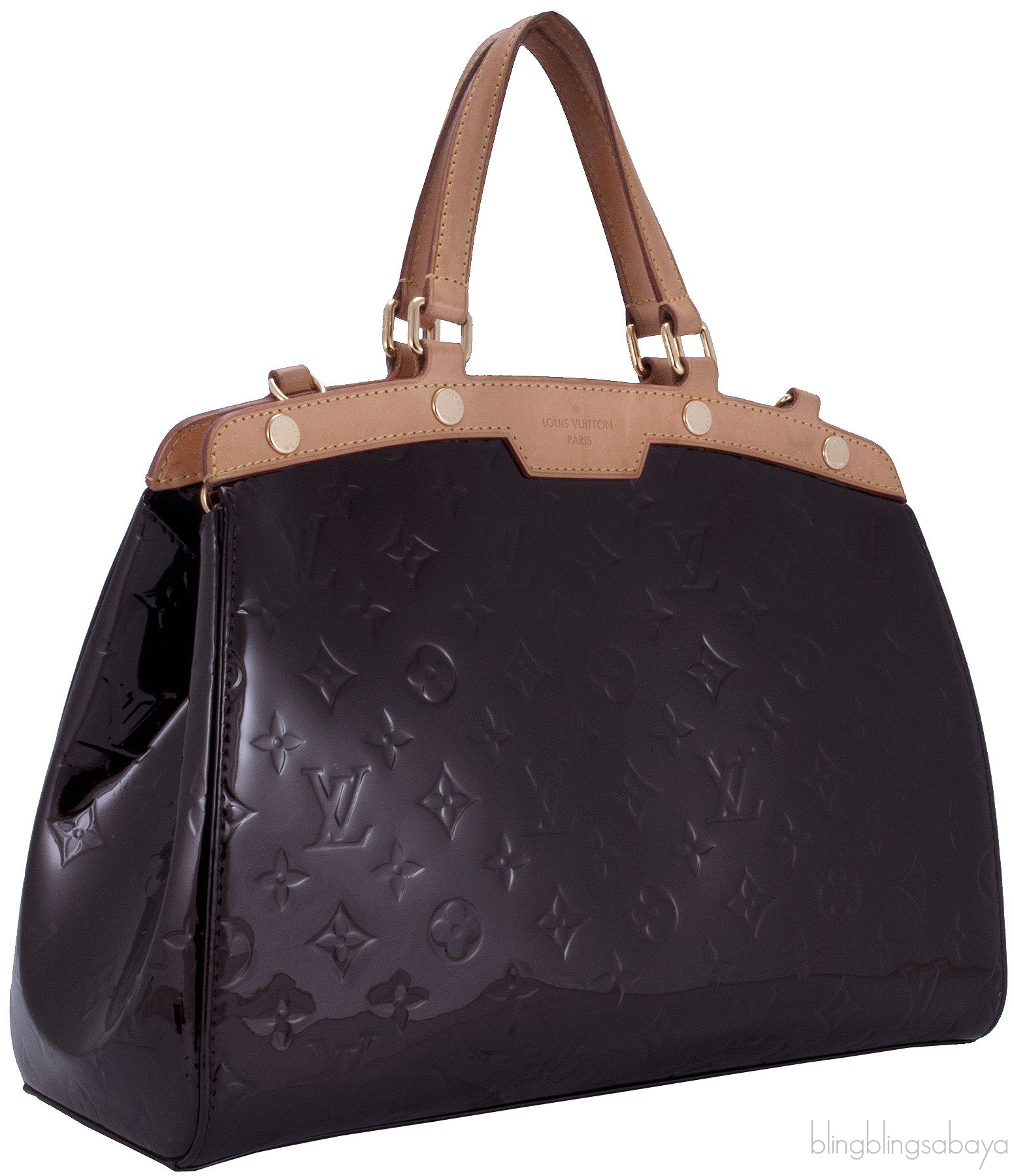 Brea MM Monogram Vernis Amarante