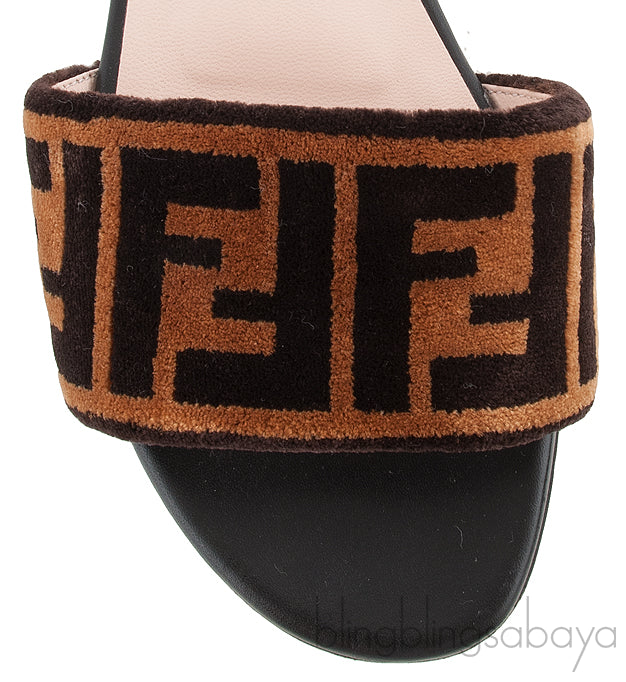 Open Toe Logo Flat Sandals