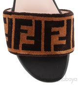 Open Toe Logo Flat Sandals