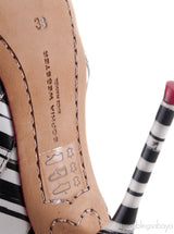 Lacey Striped Heels