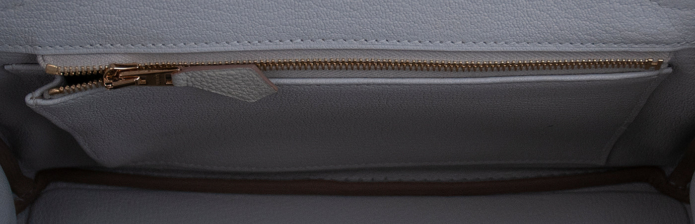Birkin 25 Touch Grey Perle Crocodile Matte Togo GHW