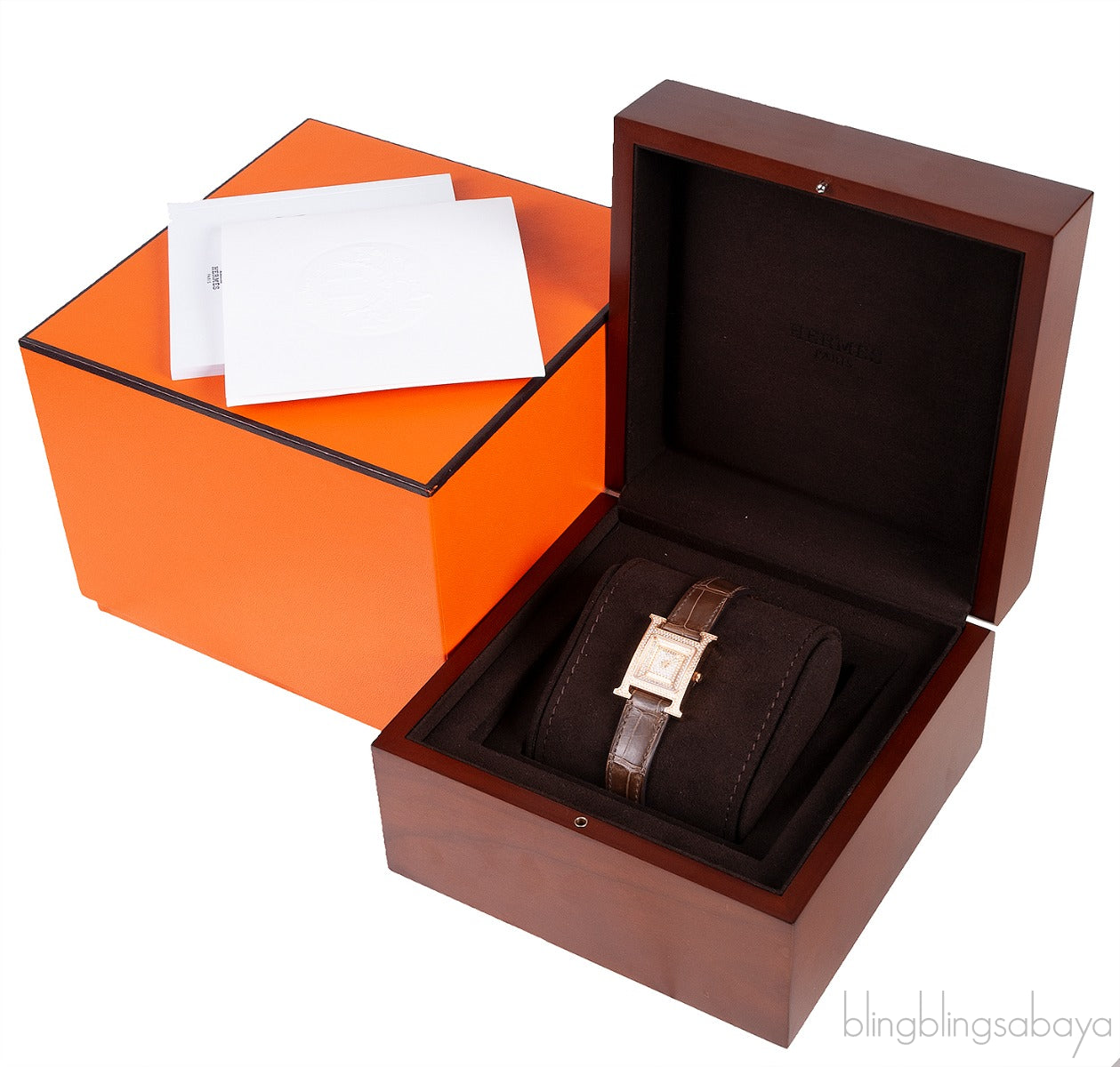 Heure H Diamond Rose Gold Medium Watch