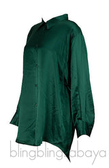 dMn Chloe Green Oversized Shirt