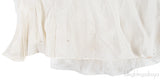 White Pleated Polka Tulle Skirt