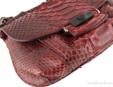 Gucci Red Python Nouveou Mini Shoulder Bag