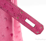 Birkin 30 Fuchsia Pink Ostrich PHW