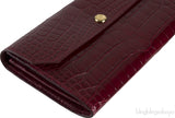 Bordeaux Crocodile Wallet