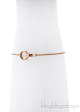 Rose Gold LOVE Chain Bracelet