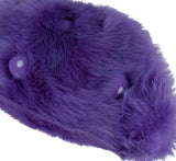 Purple Shearling Pouch