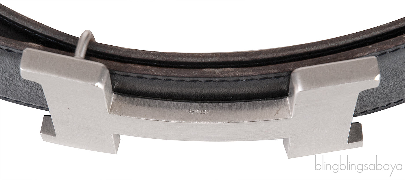Black \"H\" Reversible 42mm Belt