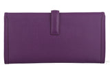 Jige Elan Clutch Epsom Anemone