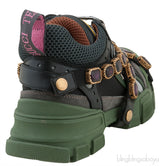 Flashtrek Green Sneaker with Crystals