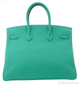 Birkin 35 Menthe Green Clem