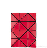 Red Geometric Card Holder