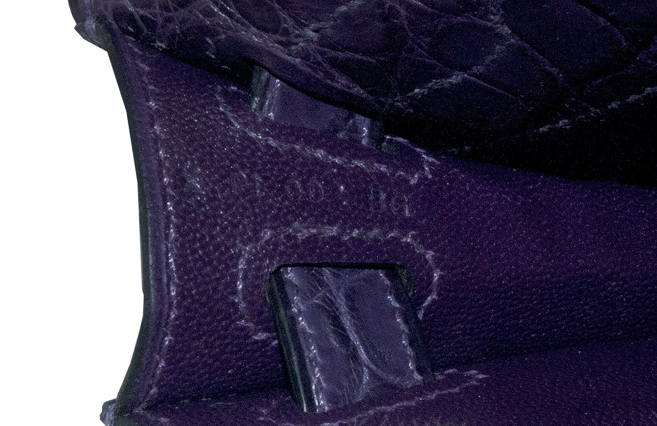 Kelly Cut Niloticus Matte Amethyst Clutch