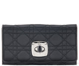 Charming Lock Black Satin Wallet