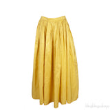 Yellow Silk Maxi Skirt