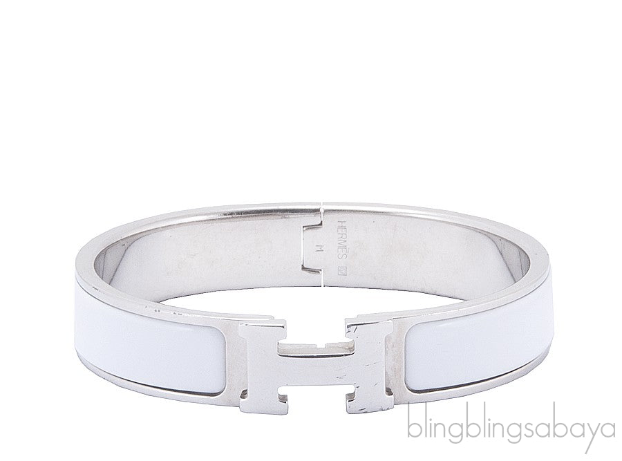Clic Clac White H Bracelet PM