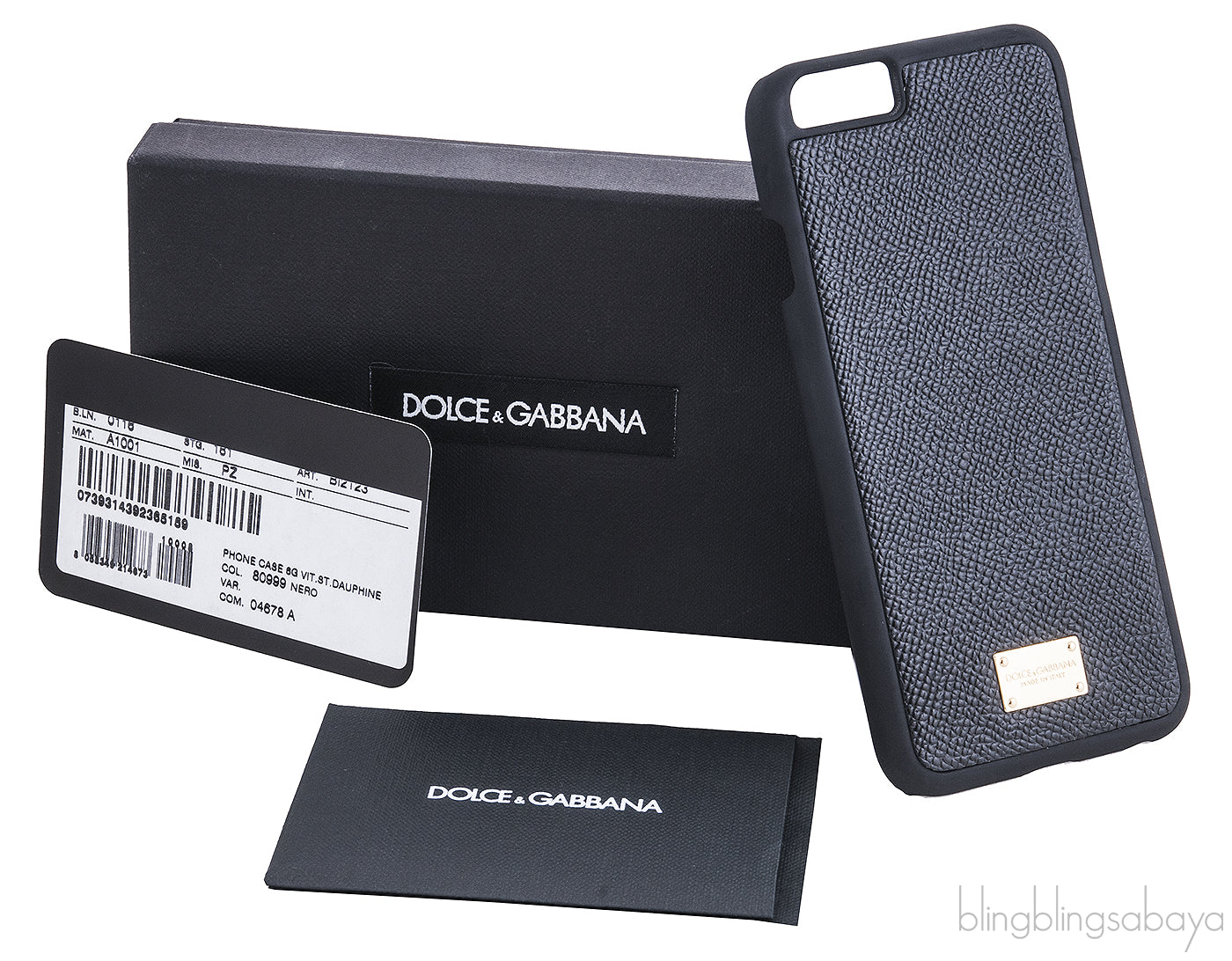 Black Textured Leather iPhone Case