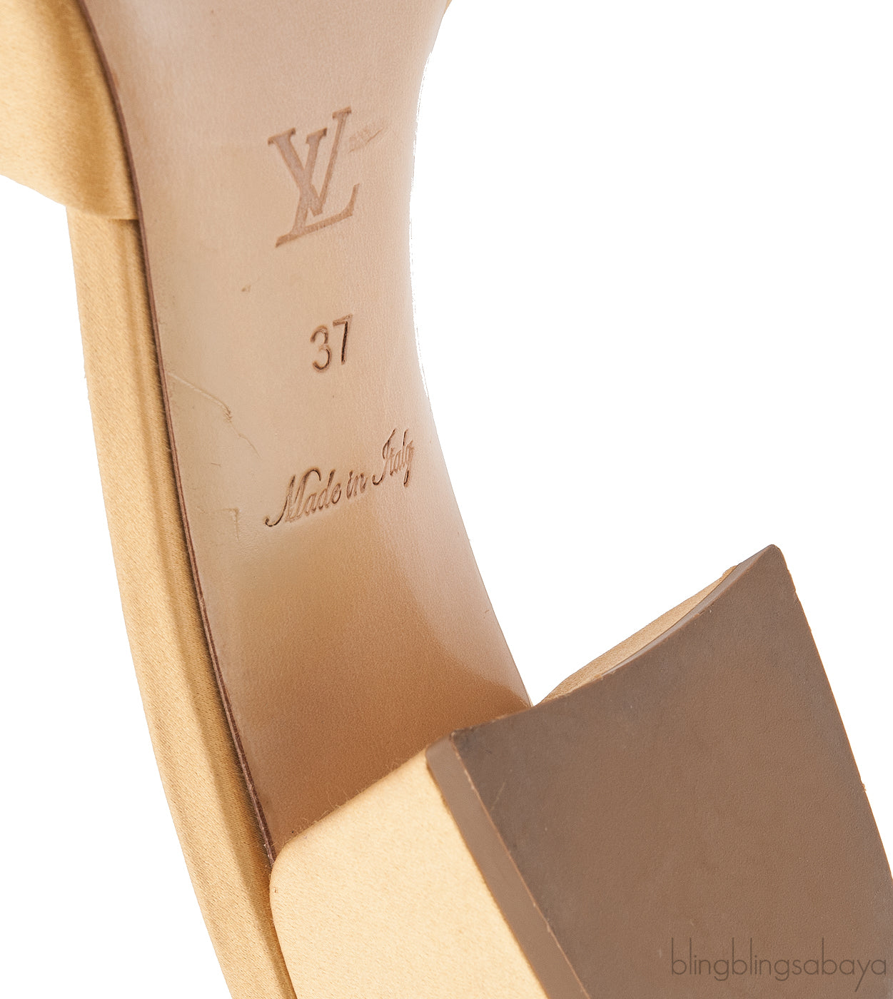 Madeleine Gold Satin Mule