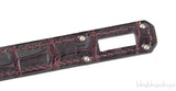 Hermes Kelly Wallet Burgundy Crocodile PHW