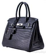 Birkin 30 Black Matte Nilo Croco