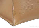 Vintage Kelly 35 Gold Courchevel Sellier GHW
