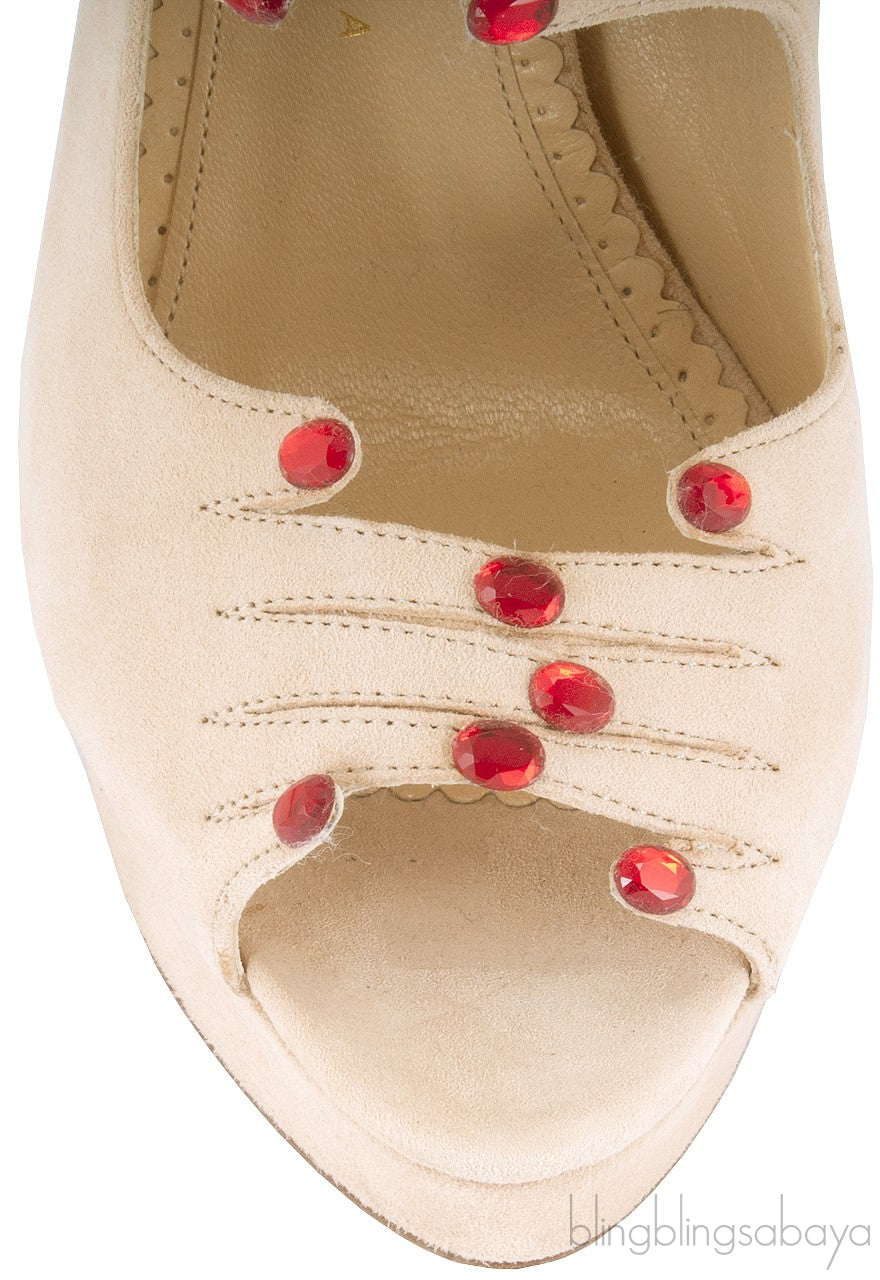 Beige Hands On Sandal