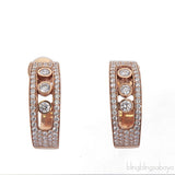 Messika joaillerie Rose Gold Move Joallerie Hoop Earrings