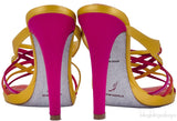 Multicolor Strappy Heels