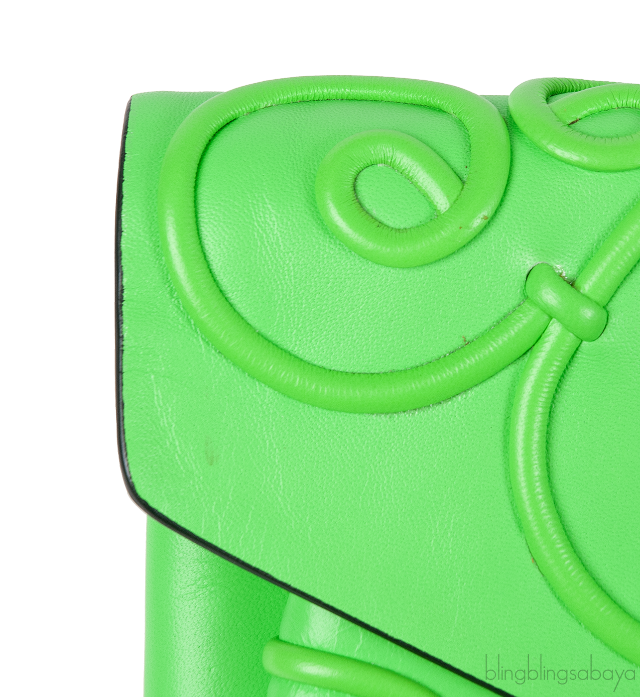 Intrigate Envelope Clutch Neon Green