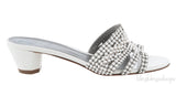 Galaxy White Heeled Sandals