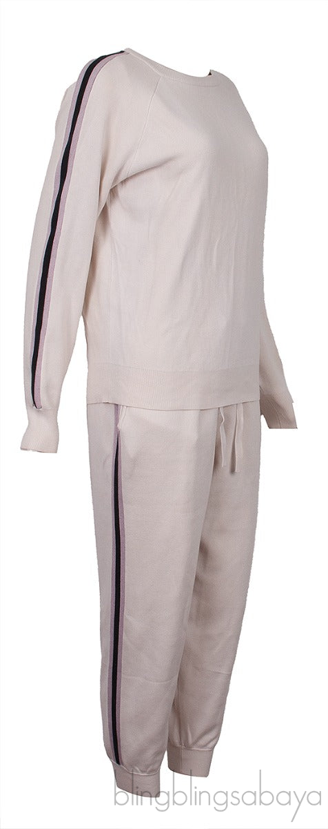 Off-white Black & Purple Trim Track Suit