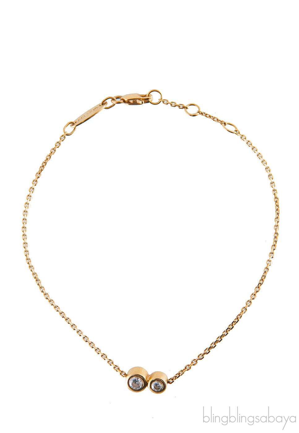 Gold Diamond Necklace & Bracelet