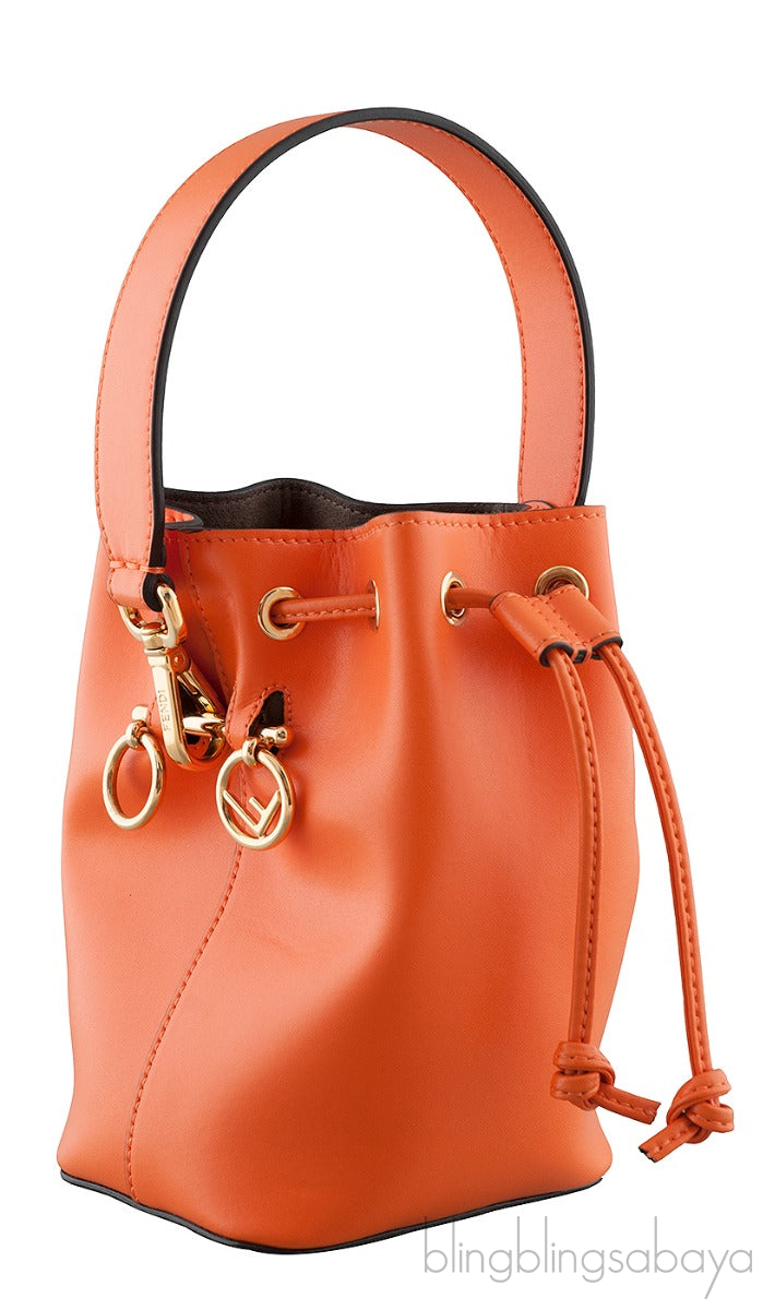 Mon Tresor Mini Bucket Orange Bag